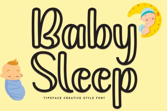 Baby Sleep Font for Web Design