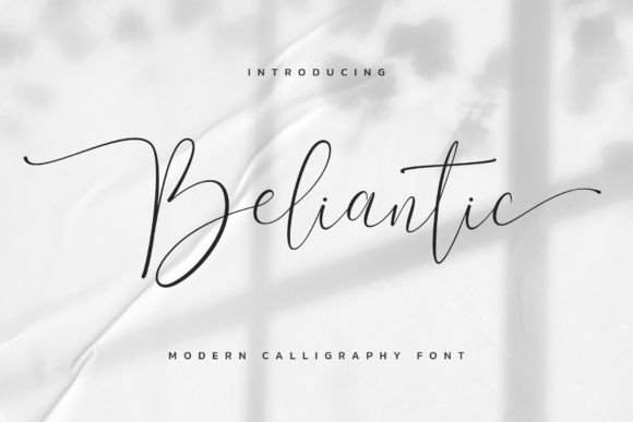 Beliantic: A Script Font for Creative Makers