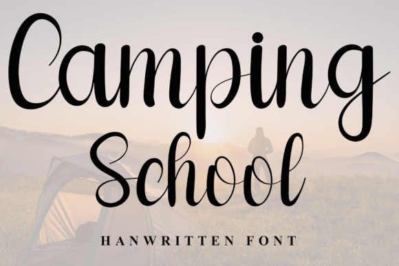 Camping School Font for Business