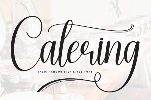 Catering: A Sweet Handwritten Font