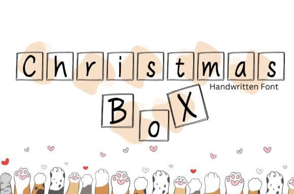 Christmas Box Font for Creative Campaigns