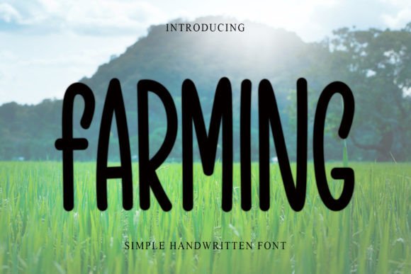 Farming Font: A Handwritten Masterpiece
