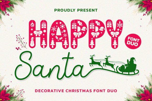 Happy Santa Duo: Festive Font for Impactful Campaigns