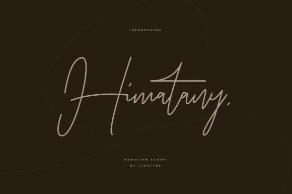 Himatany: A Script Font for Editorial Design