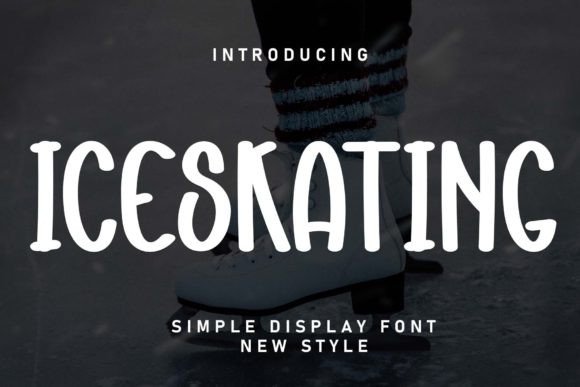 Iceskating Font for Web Design