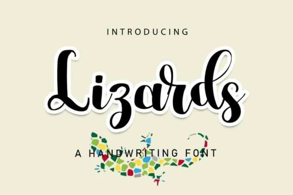 Lizards Font: Handwritten Elegance for Editorial Design