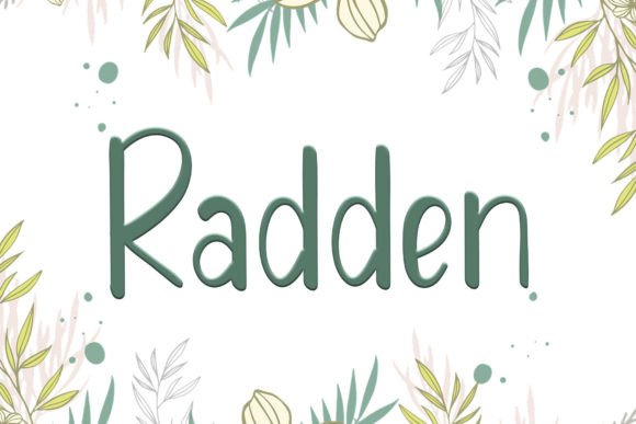 Radden: A Handwritten Font for Web Design