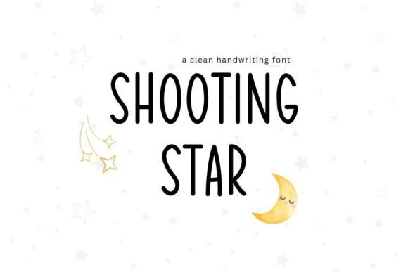 Shooting Star Font for Creative Projects