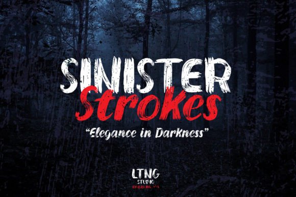 Sinister Stroke: A Spooky Typeface